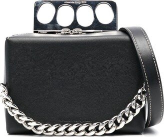 Knuckleduster Leather Box Clutch