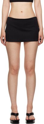 GUIZIO Black Micro Miniskirt-AA