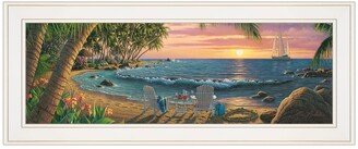 Summer Breeze by Kim Norlien, Ready to hang Framed Print, White Frame, 27 x 11