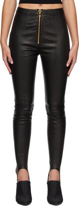 Black Stirrup Leggings-AC