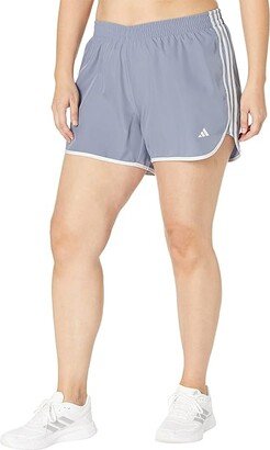 Plus Size Marathon 20 Running Shorts (Silver Violet) Women's Shorts