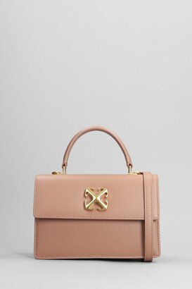 Jitney 1.4 Hand Bag In Rose-pink Leather