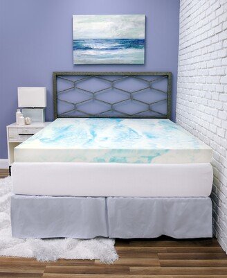 SensorGel 4 Gel Swirl Memory Foam Queen Mattress Topper