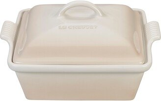 Heritage 2 1/2 Quart Covered Square Stoneware Casserole