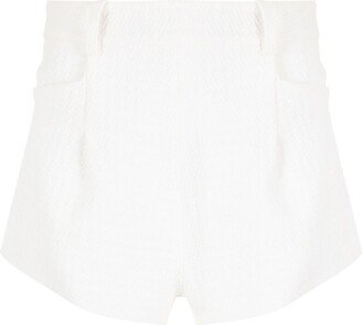 Virginia textured-effect tailored shorts