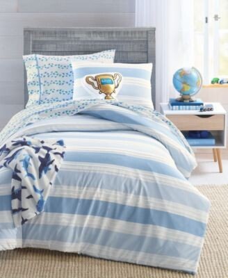 Charter Club Kids Clip Jacquard Comforter Sets Created For Macys