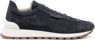 Lace-Up Suede Sneakers