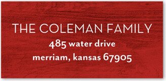 Address Labels: Rustic Festive Moments Address Label, Red, Address Label, Matte