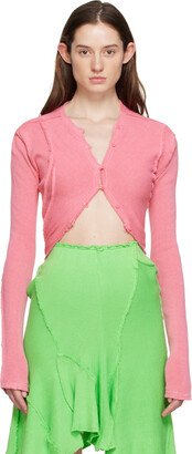 Talia Byre Pink Raw Cardigan