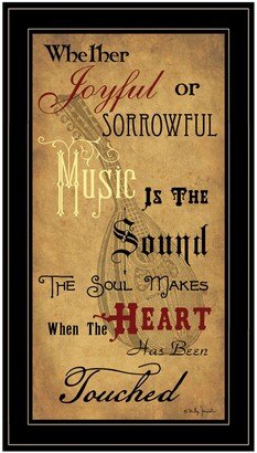 Sound of the Soul by Billy Jacobs, Ready to hang Framed Print, Black Frame, 15