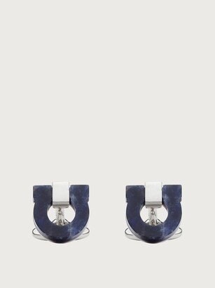 Man Gancini cufflinks Blue/Palladium