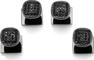 Men's Pave 4 Piece Studs Set