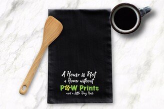 Paw Prints, Dog Hair Tea Towel, Humorous Kitchen Towels, Gift, Housewarming Gift, Bridal Gift