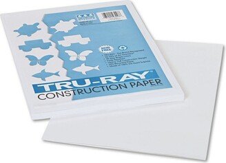 Pacon Tru-Ray 9 x 12 Construction Paper White 50 Sheets (P103026)