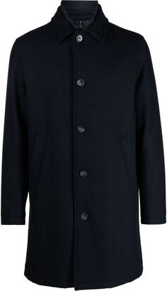 Single-Breasted Layered Coat