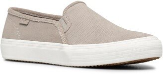 Double Decker Perforated Slip-On Sneaker