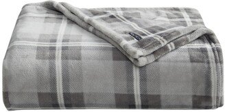 Lewes Ultra Soft Plush Grey Blanket, Twin