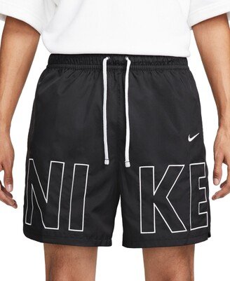 Men's Sportswear Woven Flow Shorts - Black/white