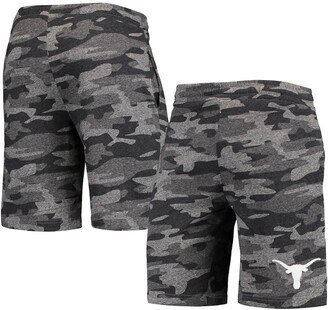 Men's Concepts Sport Charcoal, Gray Texas Longhorns Camo Backup Terry Jam Lounge Shorts - Charcoal, Gray