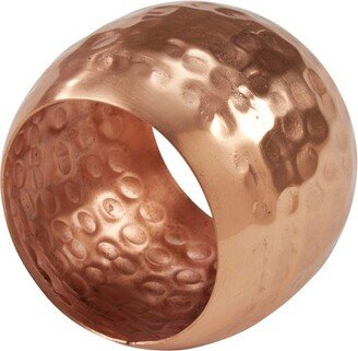 Saro Lifestyle Moscow Mule Napkin Ring, Copper (Set of 4)