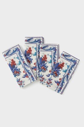 Tuckernuck Home Blooming Sapphire Printed Napkins Set of 4