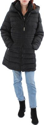 Plus Womens Quilted Cold Weather Long Coat