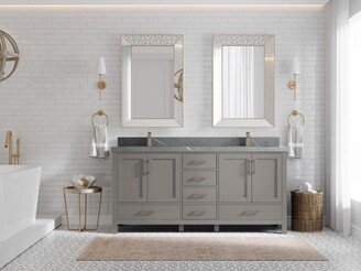 WILLOW COLLECTIONS Willow Collection 72 x 22 Malibu Double Bowl Sink Bathroom Vanity with Countertop