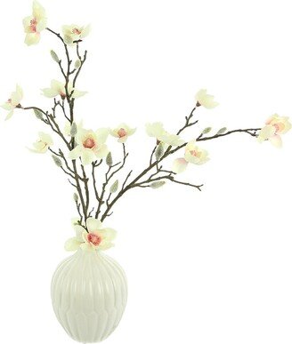 Creative Displays Pink Butterfly Magnolia Arrangement In A Ceramic Vase