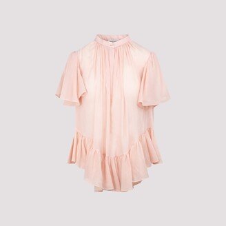 Ruffled Hem Blouse