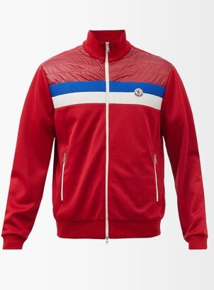 Logo-patch Panelled-jersey Track Top