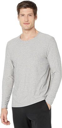 Always Beyond Long Sleeve Crew (Silver Mist) Men's Clothing