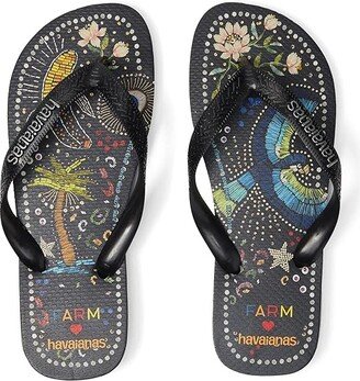 Farm Rio Multi Flip-Flop (Black) Women's Shoes