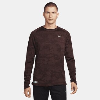 Men's Therma-FIT ADV Running Division Long-Sleeve Running Top in Brown