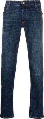 Orvieto mid-rise tapered-leg jeans