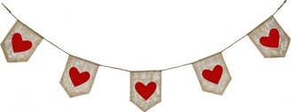 National Tree Company 6 ft. Valentine's Red Hearts Garland - 6 ft