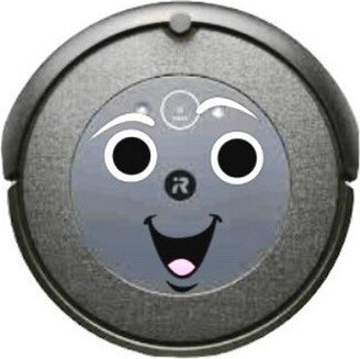 Happy Face Robot Decals For Your Robotic Floor Vac, Roomba Braava Irobot Ilife Goovi Bissell Shark Vacuum Vac Decal