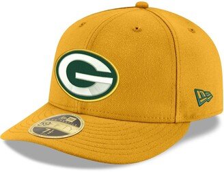 Men's Gold Green Bay Packers Omaha Low Profile 59FIFTY Fitted Team Hat