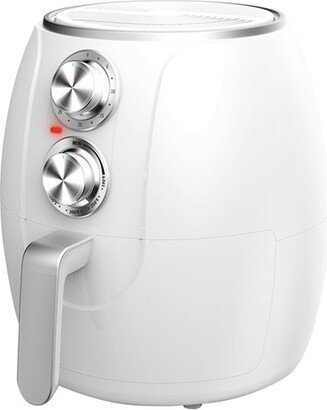 3.2 Quart Electric Air Fryer with Timer and Temp Control in White