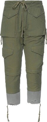 Cropped Pants Military Green-AH