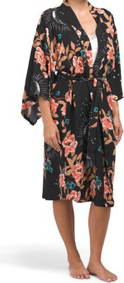 TJMAXX Astrid Floral Long Robe For Women