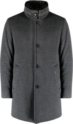 Bond single-breasted padded coat