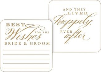 RosanneBECK Collections 20ct Best Wishes for the Bride and Groom Paper Coasters