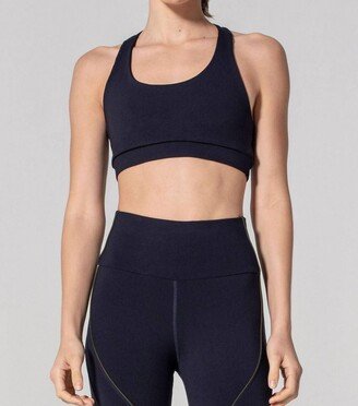 925 Fit Get In Line Sports Bra In Navy