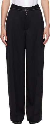 Black Wide-leg Trousers-AC