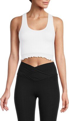 Yogalicious Ribbed Longline Sports Bra-AA