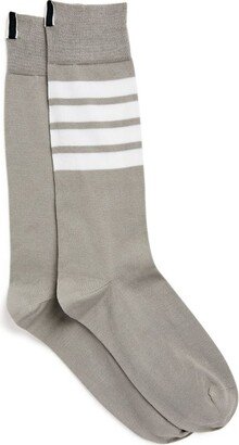 Cotton-Blend 4-Bar Mid-Calf Socks