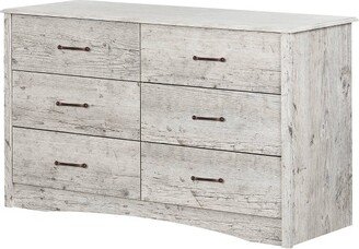 Helson 6-Drawer Double Dresser - Seaside Pine