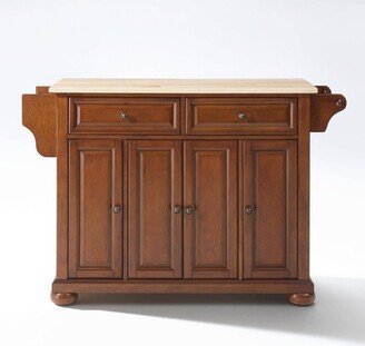 Alexandria Wood Top Full Size Kitchen Island/Cart