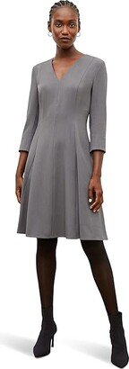 M.M.LaFleur Erica Dress - Recycled WonderTex (Steel Grey) Women's Dress