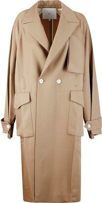 SETCHU Double-Breasted Long-Sleeved Coat